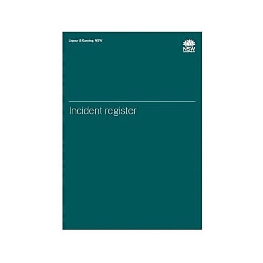 Gaming Incident Register Books