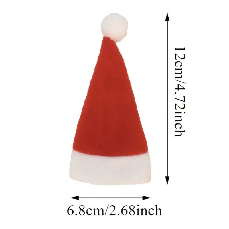 Red Mini Santa Hat Cutlery Pouch - Image 4