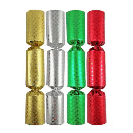 Bon Bons 20cm – Foil Red, Green, Gold & Silver