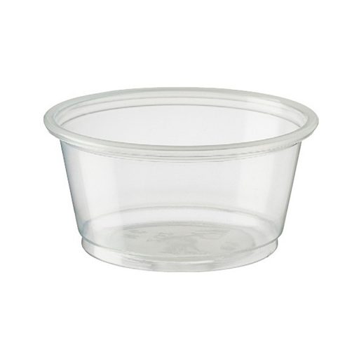 Round Portion Control Cup Container – Clear Crack-Resistant PET