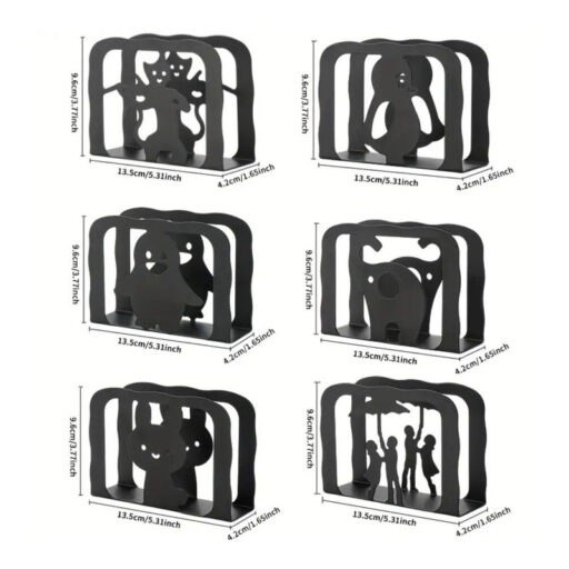 6pcs Set Elegant Heavy Duty Metal Napkin Holders