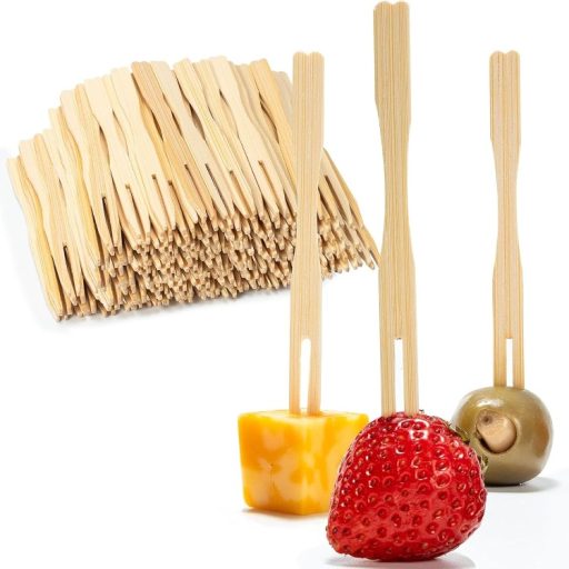 Bamboo Cocktail Forks (Skewer) 9cm