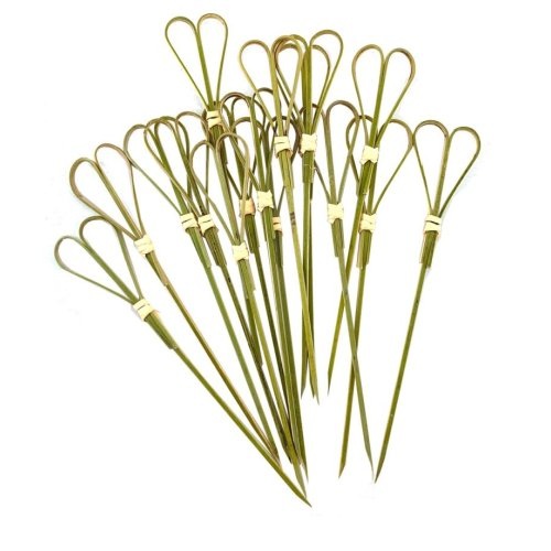 Bamboo Heart Pick Skewers (10cm)
