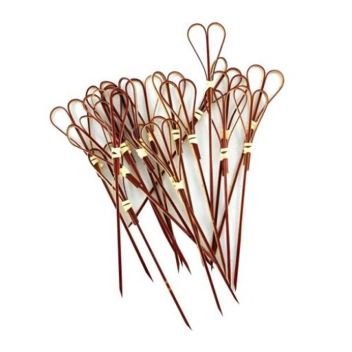 Bamboo Heart Pick Skewers (12cm)