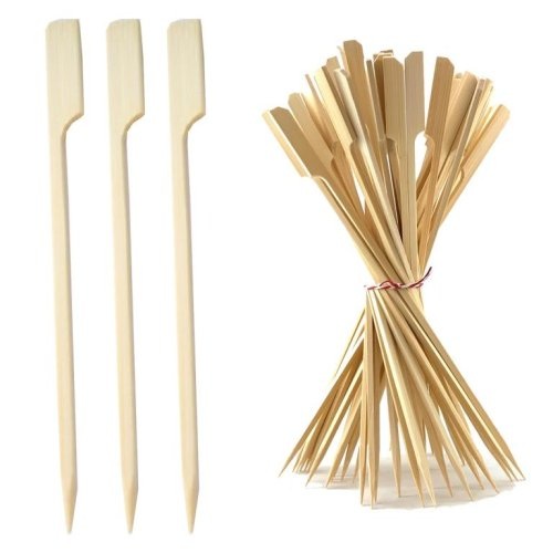 Natural Bamboo Paddle Skewers (15cm x 3mm)
