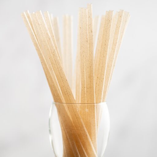 Regular Tall 26cm x 6mm Wrapped Agave Biodegradable Drinking Straws