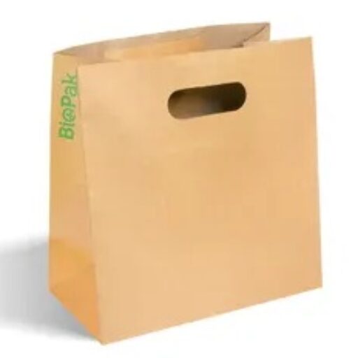 Small Die Cut Handle Kraft Paper Bags