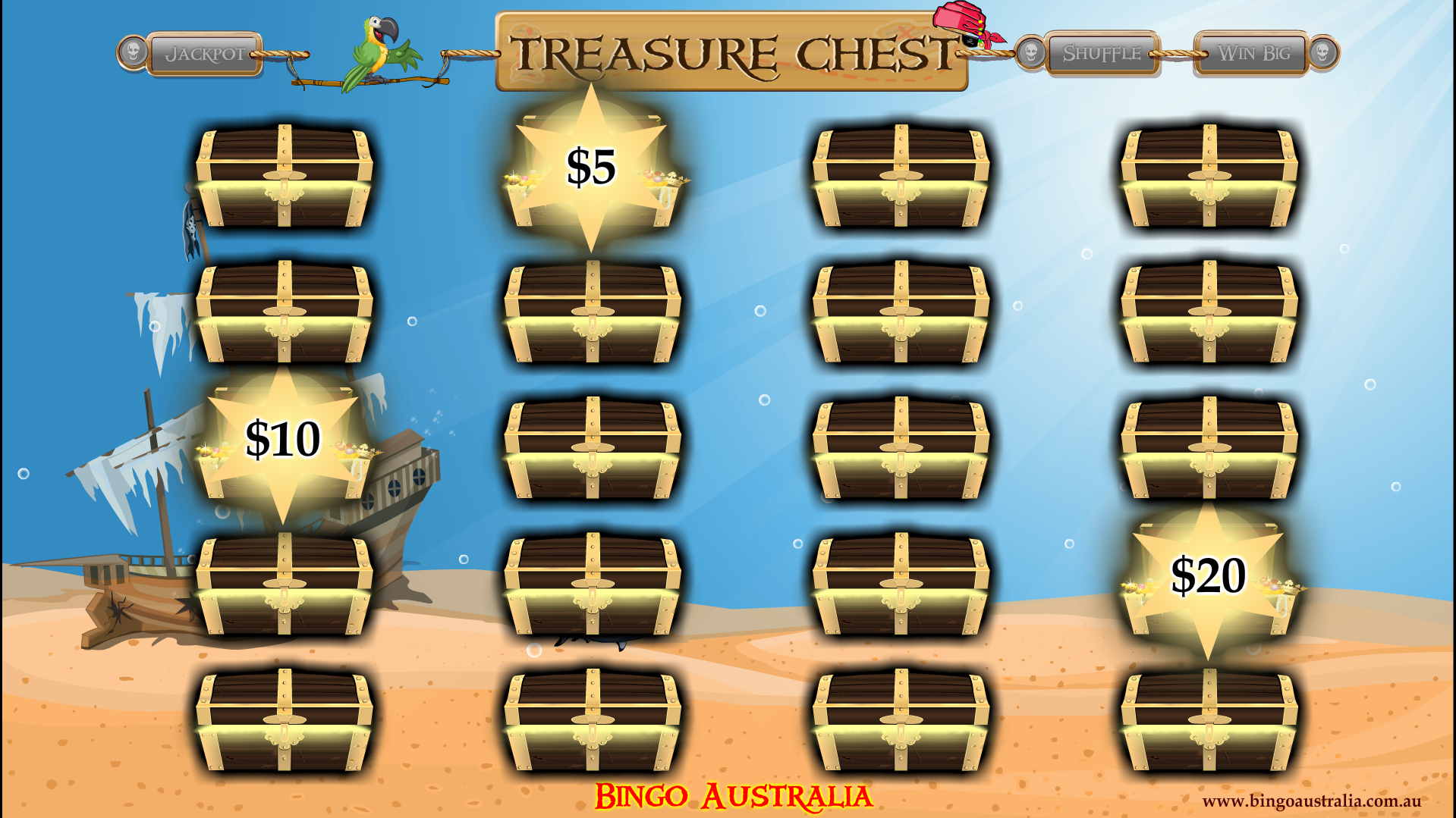 Treasure Chest Promotional Game