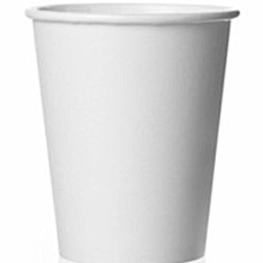 Gusspak 6oz (480ml) Single Wall Plain White Premium Paper Cups: